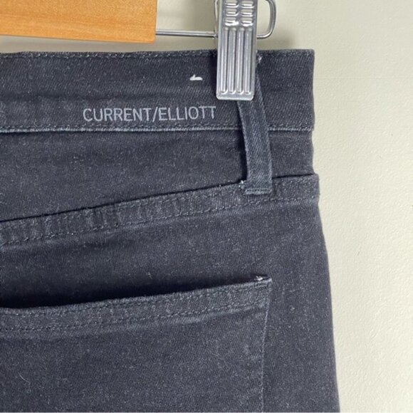 CURRENT/ELLIOTT High Waist Stiletto Vineland Star Black Skinny Jeans Size 28 - Picture 10 of 14